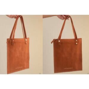 NEW Cynthia Rowley Women's Sleek Suede Tote Brown NWT 225.00